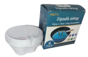 fING Disposable Smokeless Ashtray including Sand Cleaner Portable Smoke and Sand | Disposable Ash Tray Stand Ashtray for Cigarettes Quickly Extinguish Cigarette Alternate Smoke Filter (Pack Of 6)
