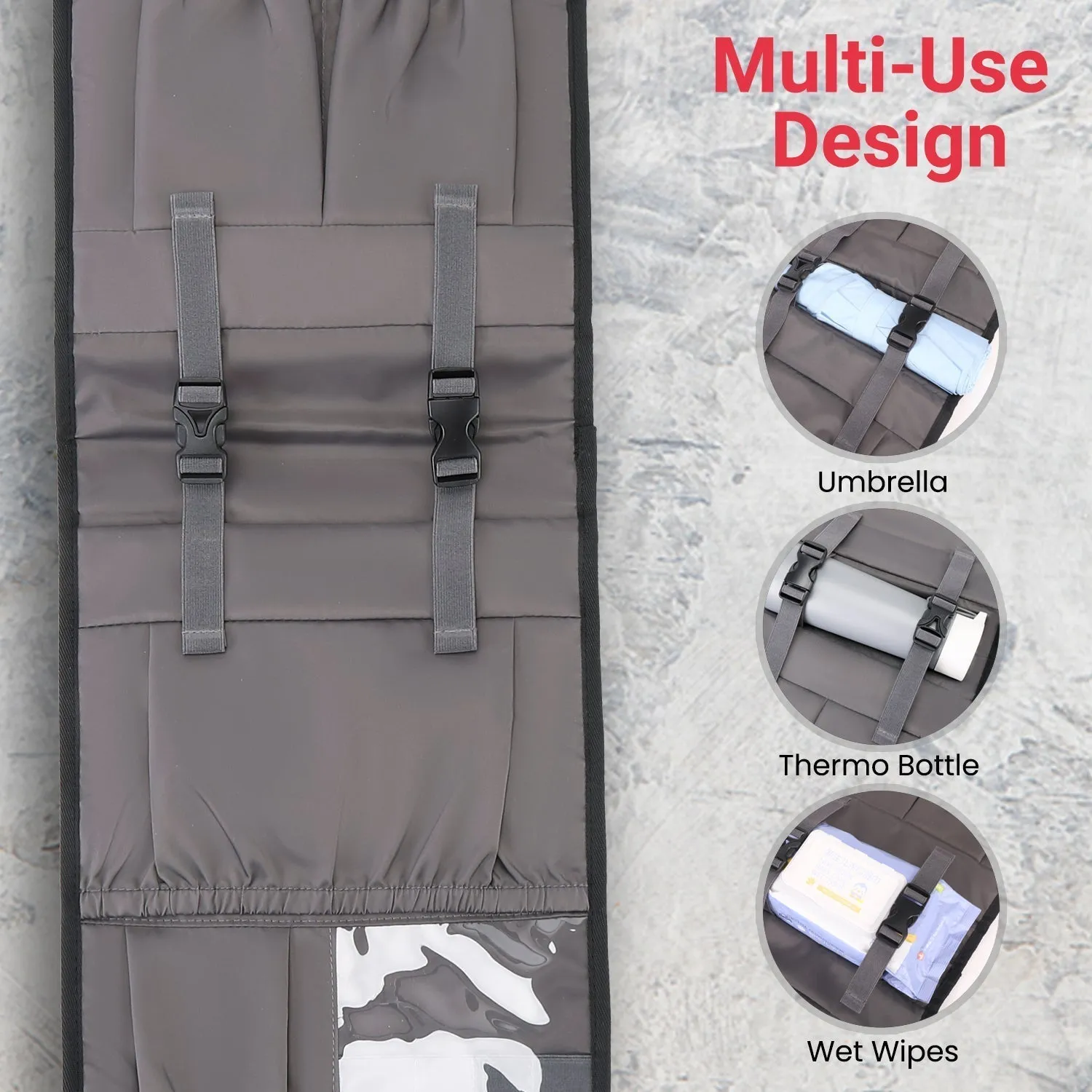 FlexPack Plus | The Ultimate All-in-One Backpack Organizer for Travelers - Black/Gray