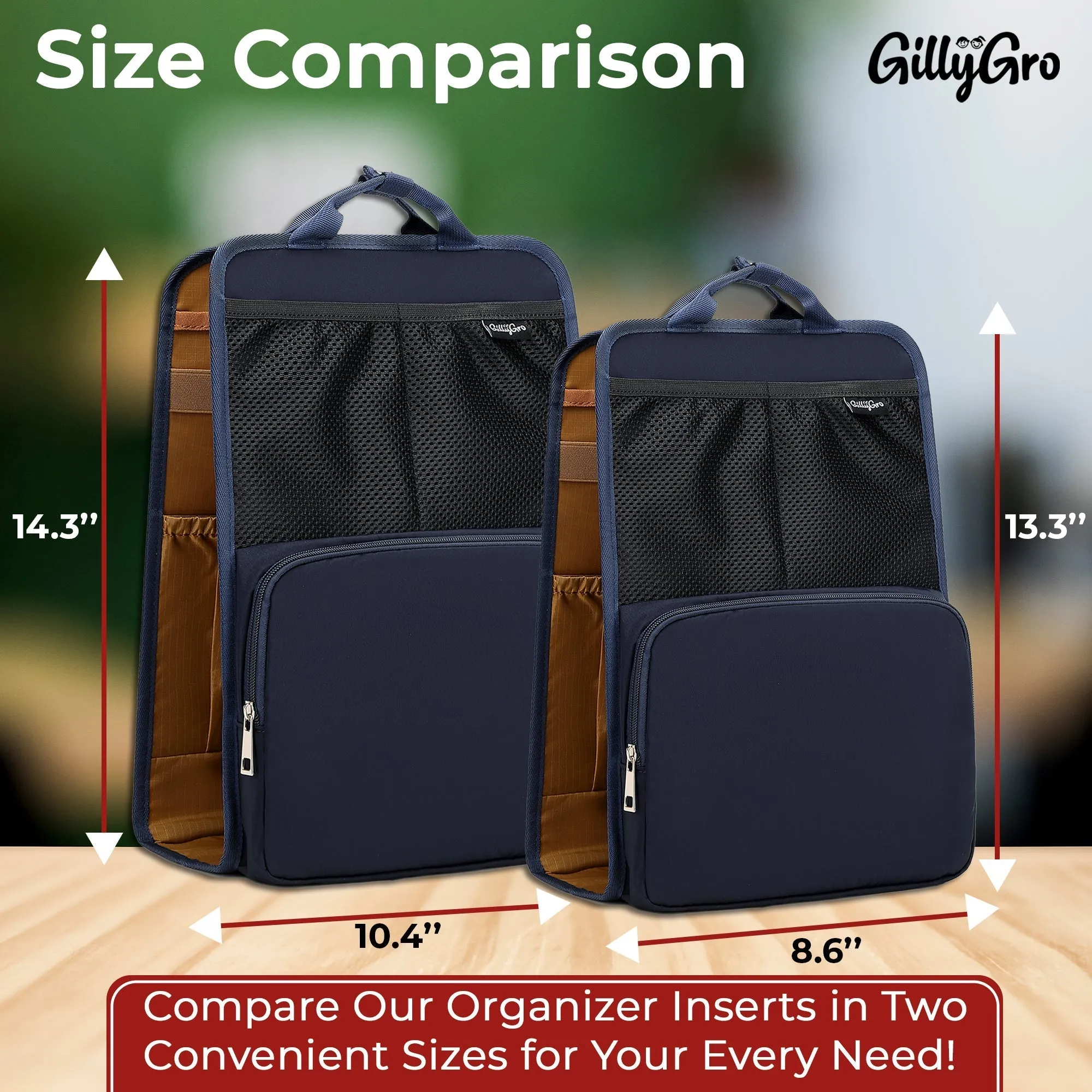 FlexPack Plus | The Ultimate All-in-One Backpack Organizer for Travelers - Blue/Khaki