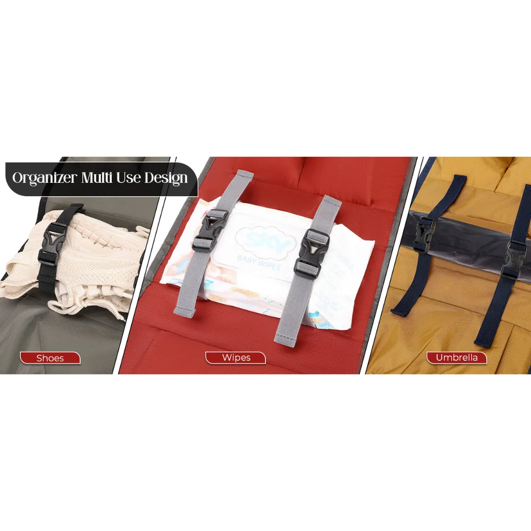 FlexPack Plus | The Ultimate All-in-One Backpack Organizer for Travelers - Gray/Red