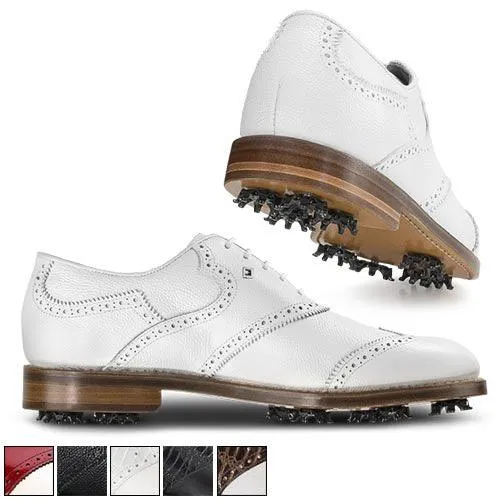 FootJoy FJ 1857 Golf Shoes 12.0 Shield Tip-Black Scotch Grain ( D