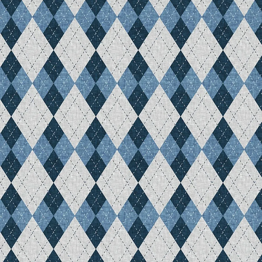Fore! by Clothworks ARGYLE/LT PEWTER