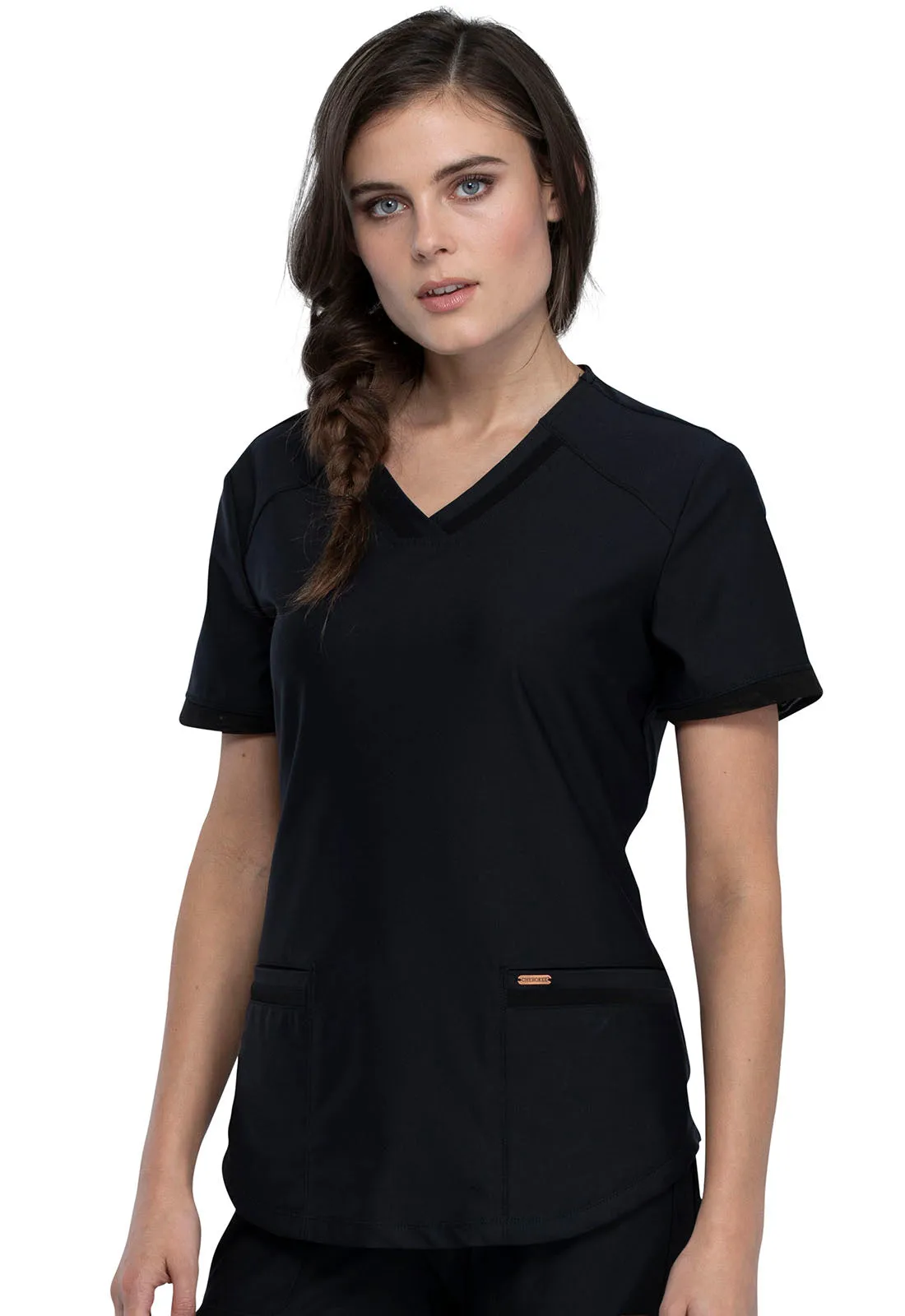 Form CK840 V-Neck Top Black
