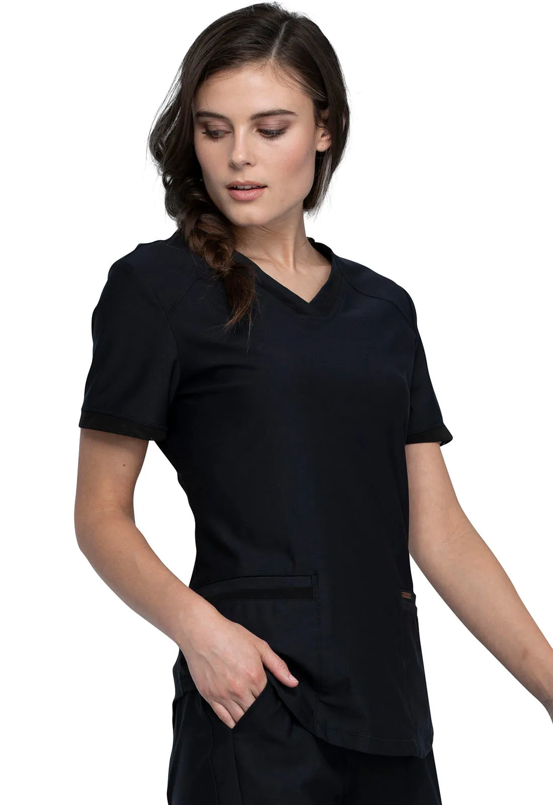 Form CK840 V-Neck Top Black