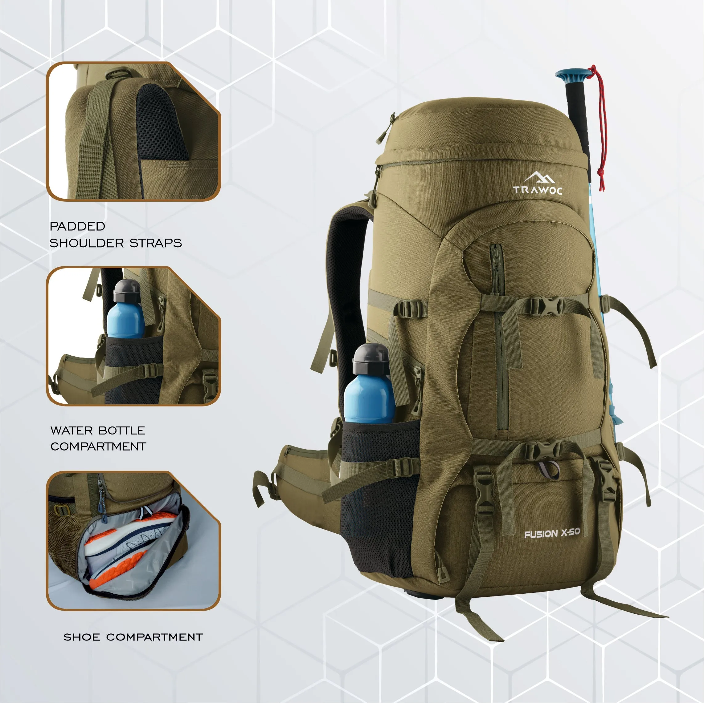 FUSION X-50 Backpack - Olivegreen