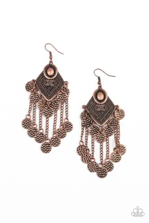 Garden Explorer Copper Paparazzi Earrings