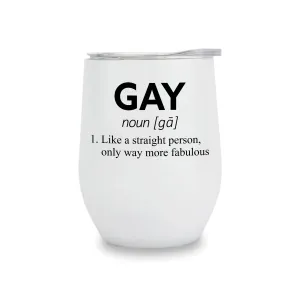 Gay Definition Wine Tumbler