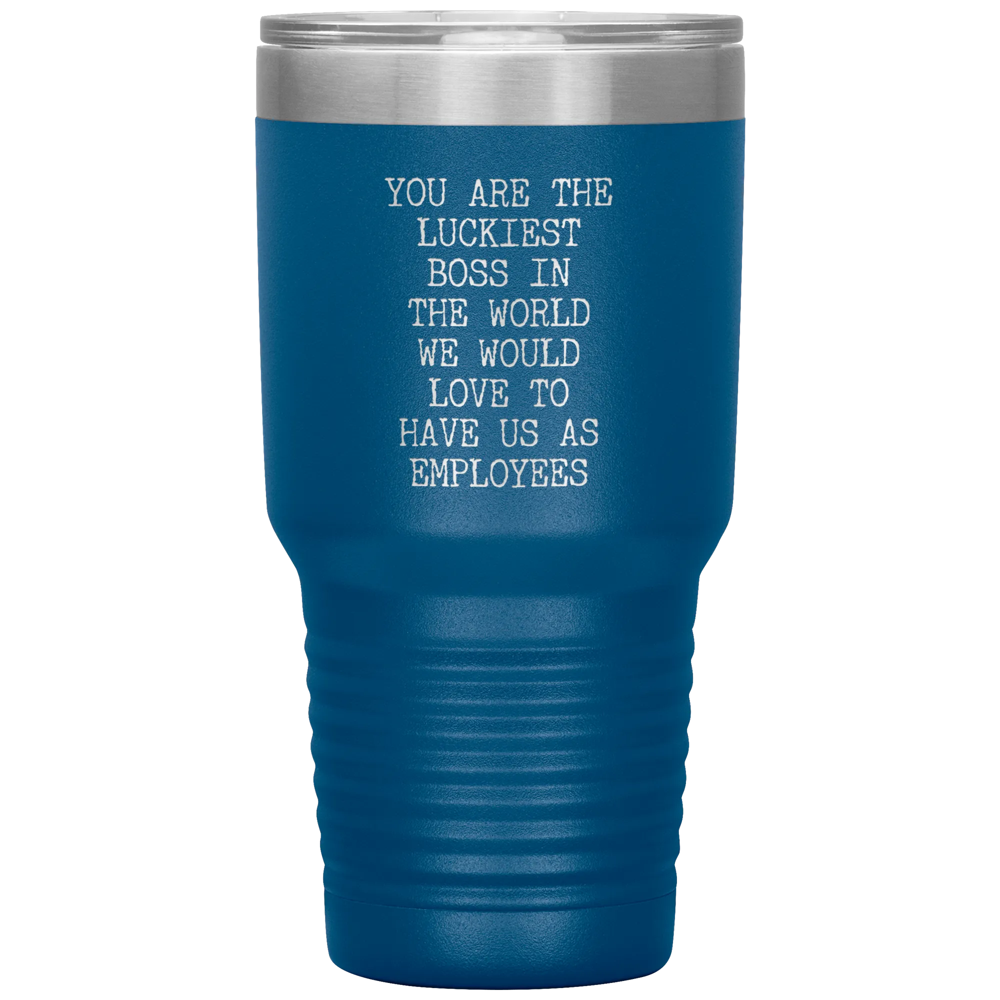 Gift for Boss Gifts From Employees You are the Luckiest Boss in the World Tumbler Insulated Hot Cold Travel Coffee Cup BPA Free