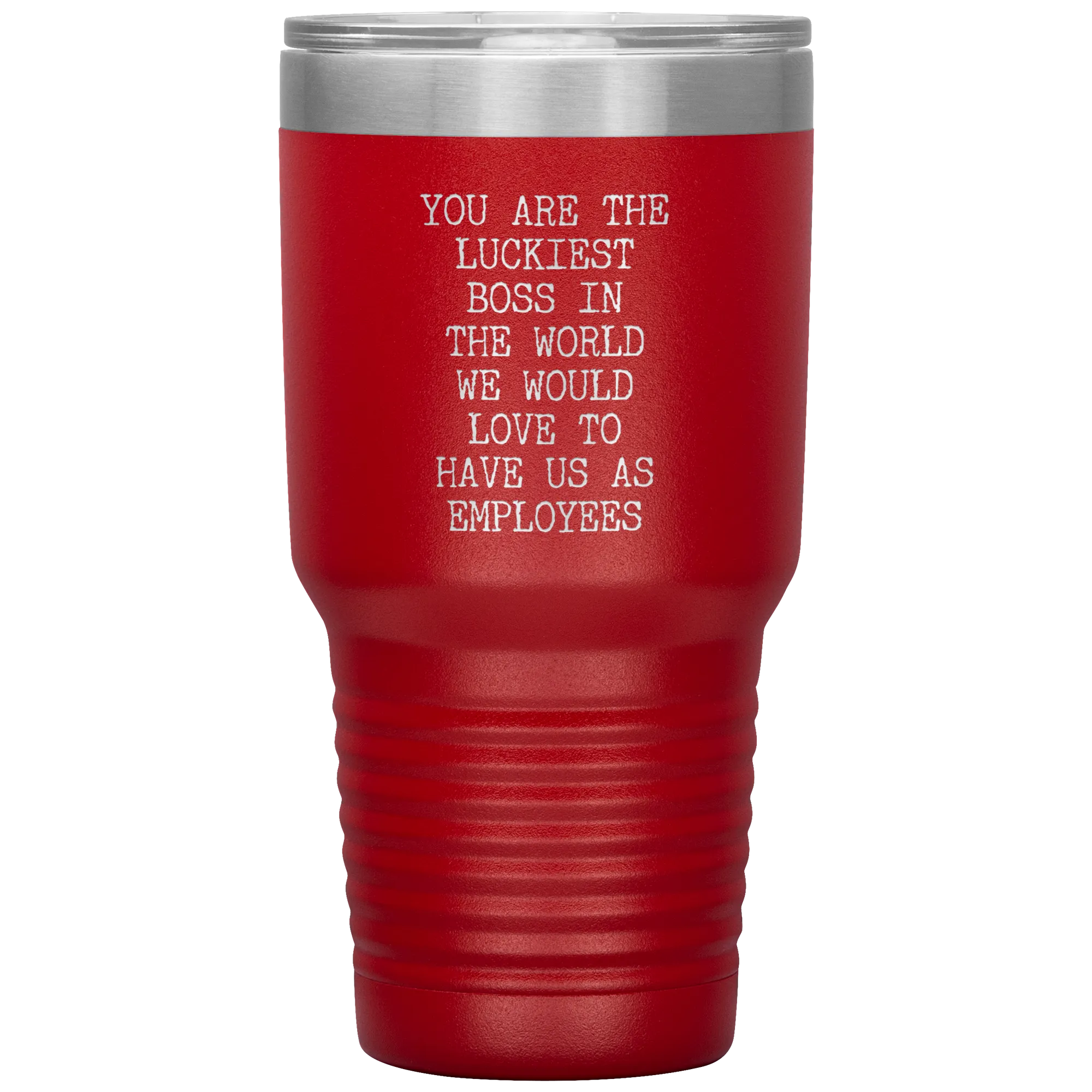 Gift for Boss Gifts From Employees You are the Luckiest Boss in the World Tumbler Insulated Hot Cold Travel Coffee Cup BPA Free
