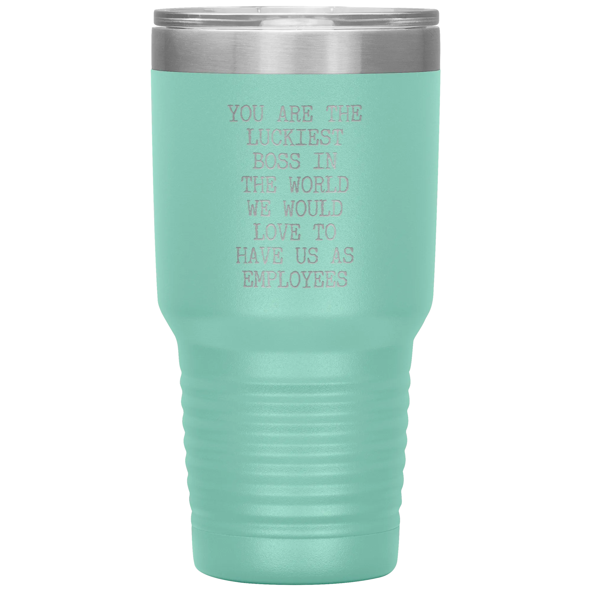 Gift for Boss Gifts From Employees You are the Luckiest Boss in the World Tumbler Insulated Hot Cold Travel Coffee Cup BPA Free