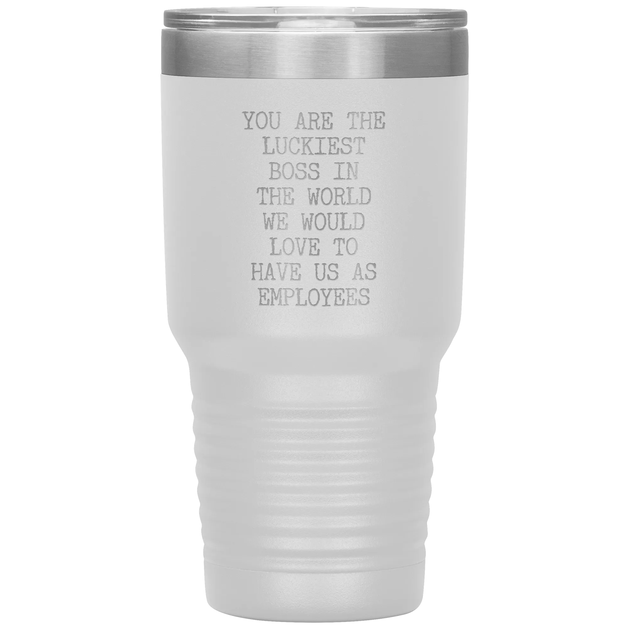Gift for Boss Gifts From Employees You are the Luckiest Boss in the World Tumbler Insulated Hot Cold Travel Coffee Cup BPA Free