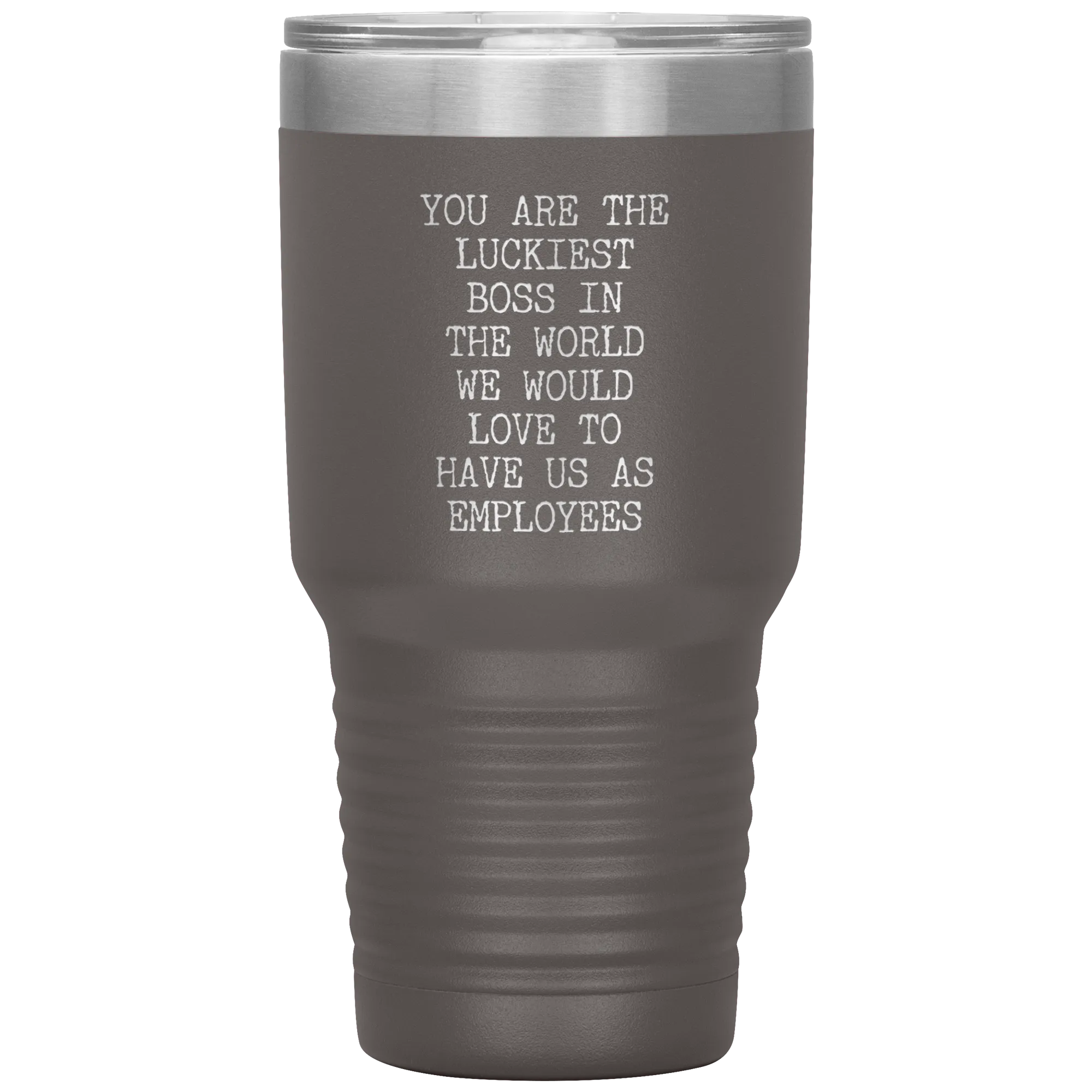 Gift for Boss Gifts From Employees You are the Luckiest Boss in the World Tumbler Insulated Hot Cold Travel Coffee Cup BPA Free