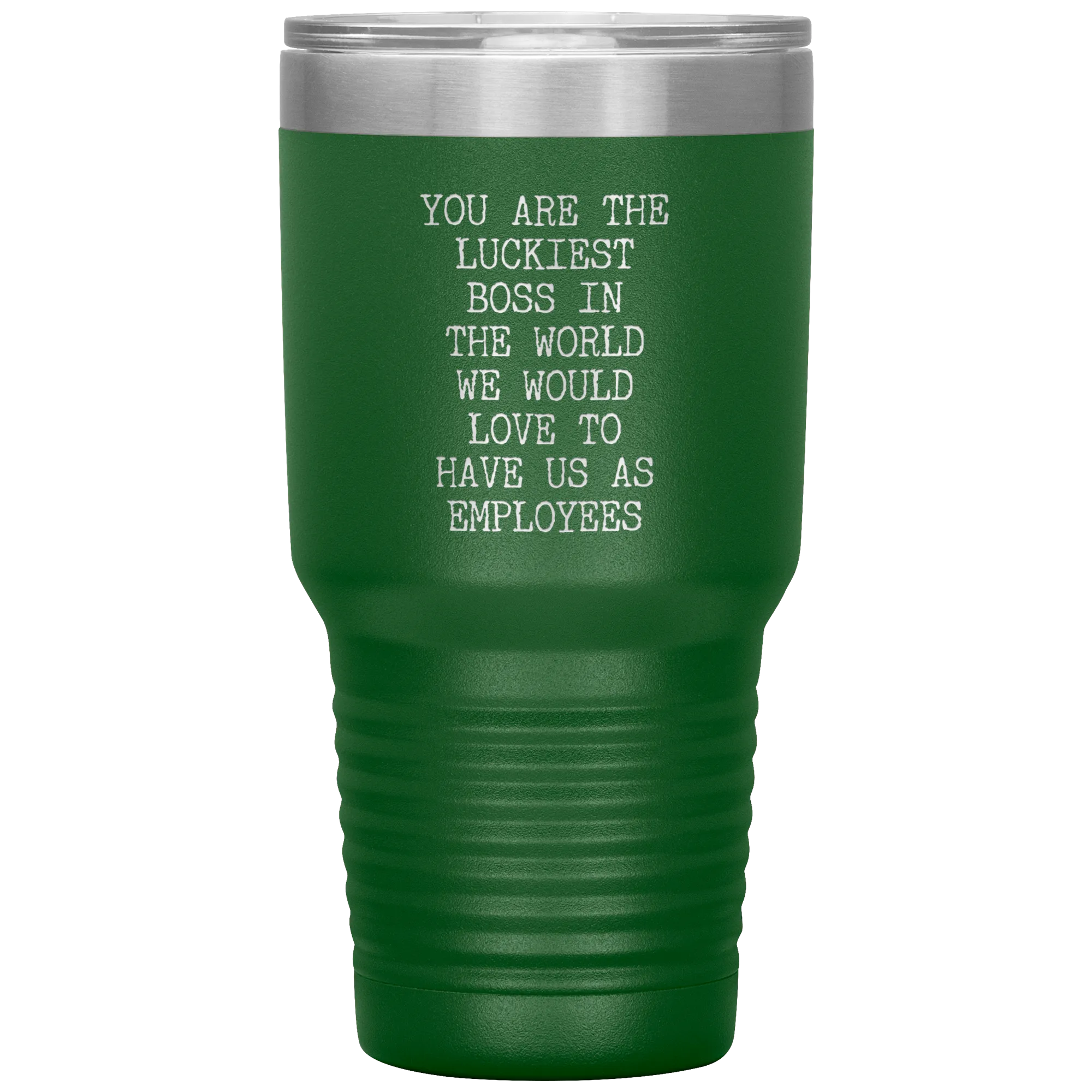 Gift for Boss Gifts From Employees You are the Luckiest Boss in the World Tumbler Insulated Hot Cold Travel Coffee Cup BPA Free