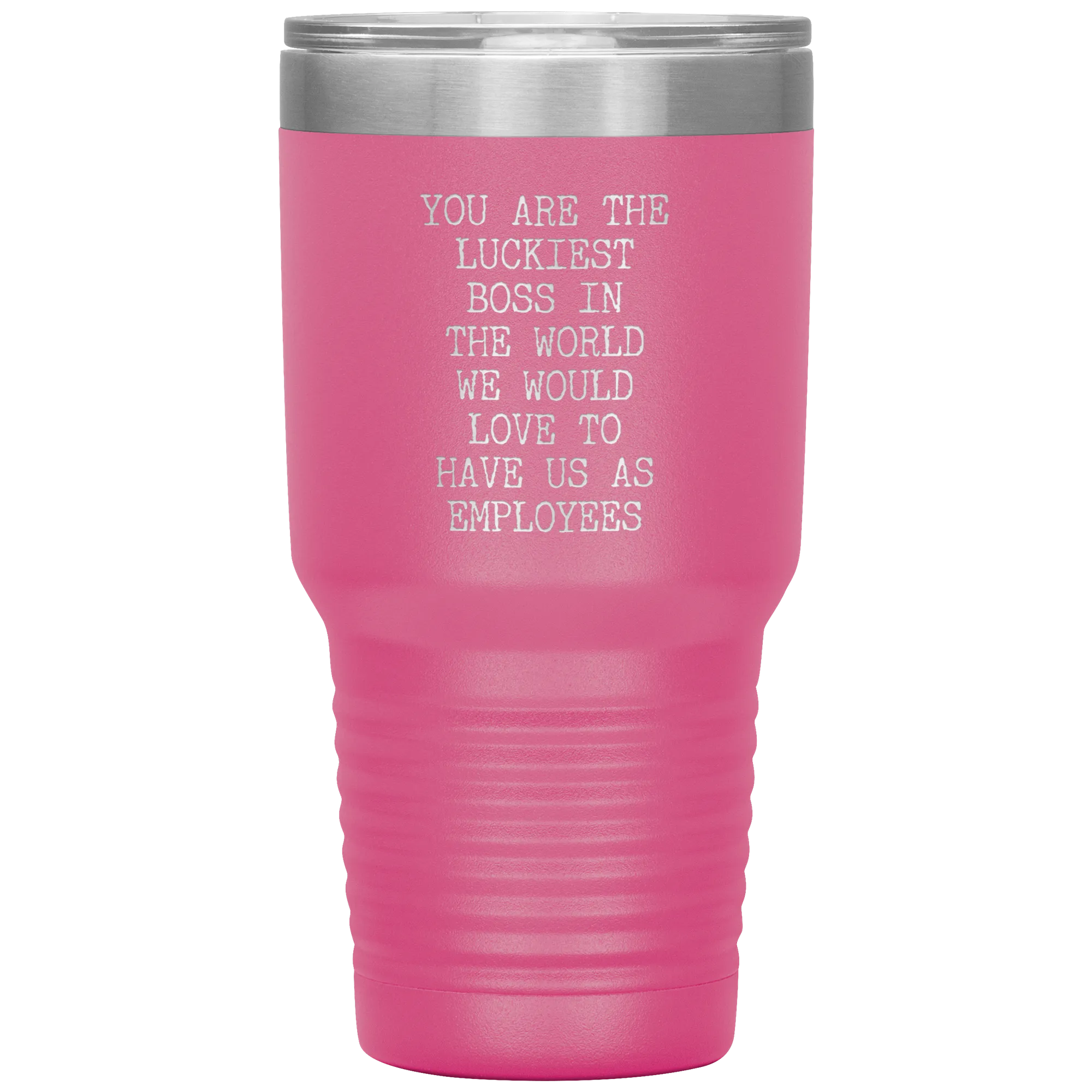 Gift for Boss Gifts From Employees You are the Luckiest Boss in the World Tumbler Insulated Hot Cold Travel Coffee Cup BPA Free