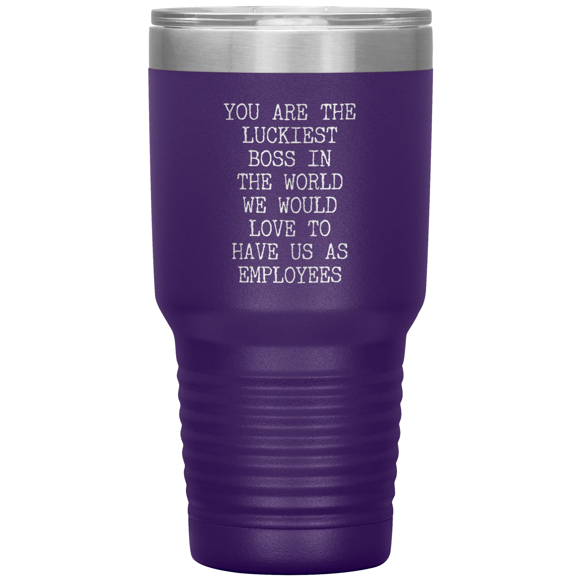 Gift for Boss Gifts From Employees You are the Luckiest Boss in the World Tumbler Insulated Hot Cold Travel Coffee Cup BPA Free