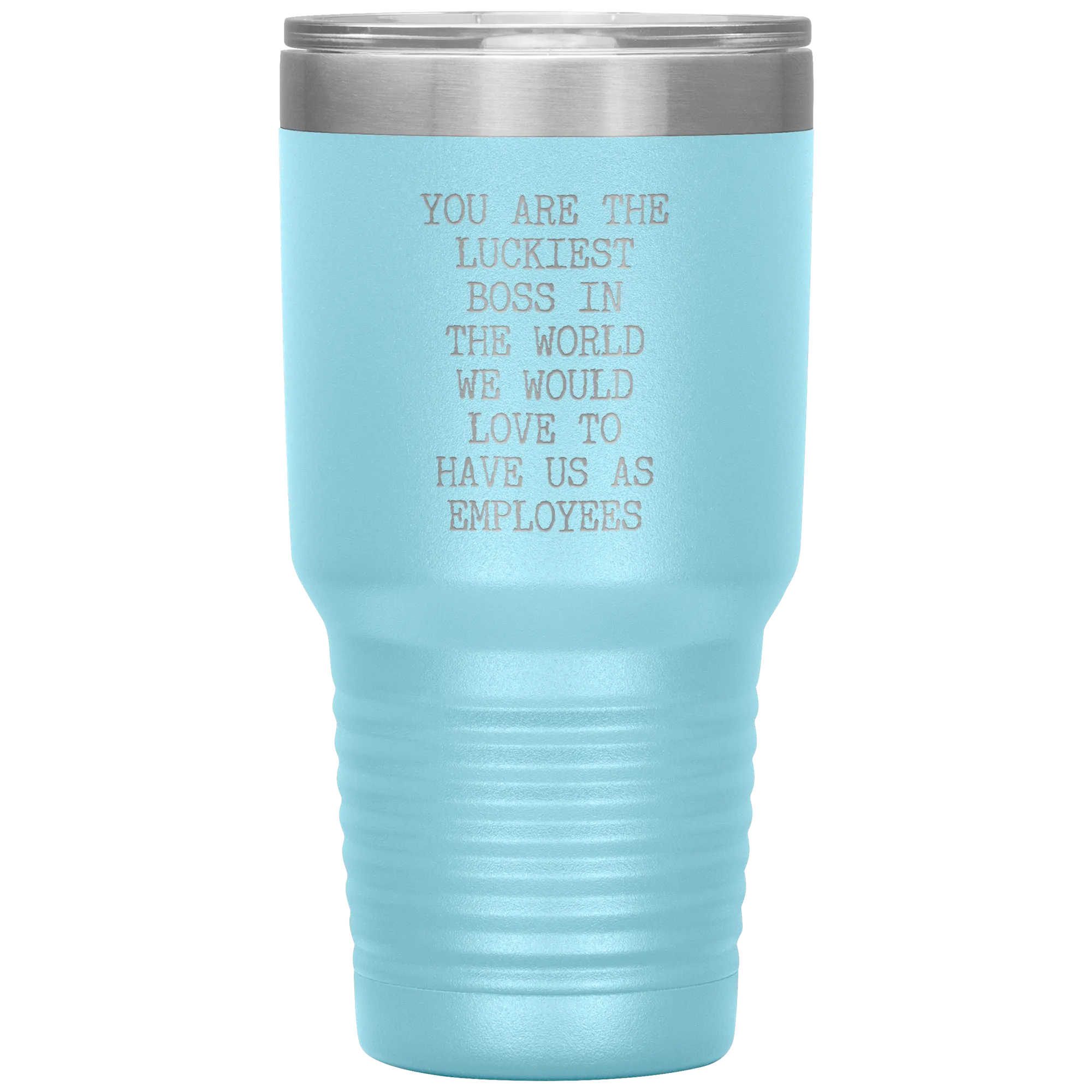 Gift for Boss Gifts From Employees You are the Luckiest Boss in the World Tumbler Insulated Hot Cold Travel Coffee Cup BPA Free