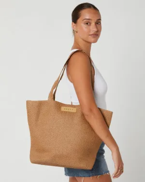 Gisele Beach Bag Choc Honey