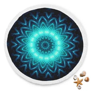 Glowing Circles Beach Blanket