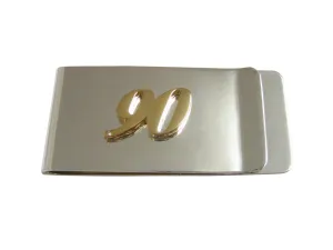 Gold Toned 90 Years Money Clip