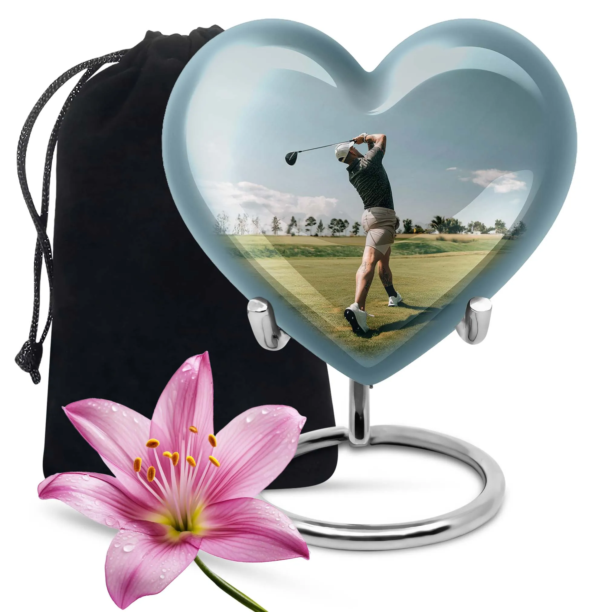 Golf Keepsake For Human Ashes Funeral, Ashes Cremation Urn