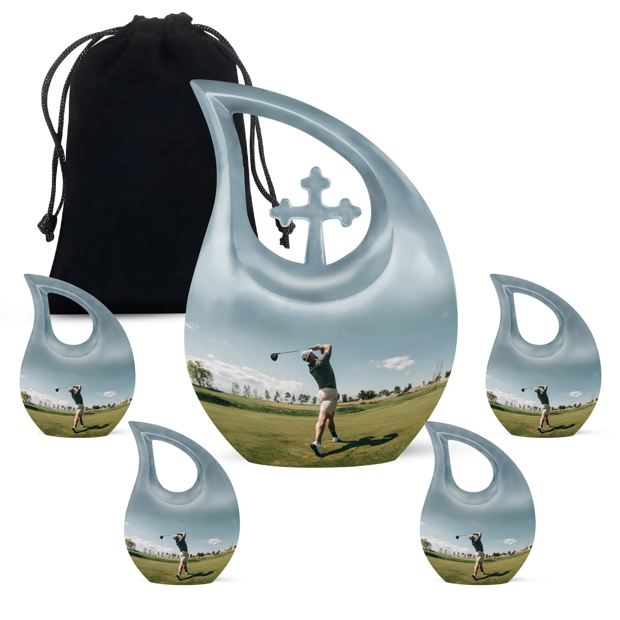 Golf Keepsake For Human Ashes Funeral, Ashes Cremation Urn