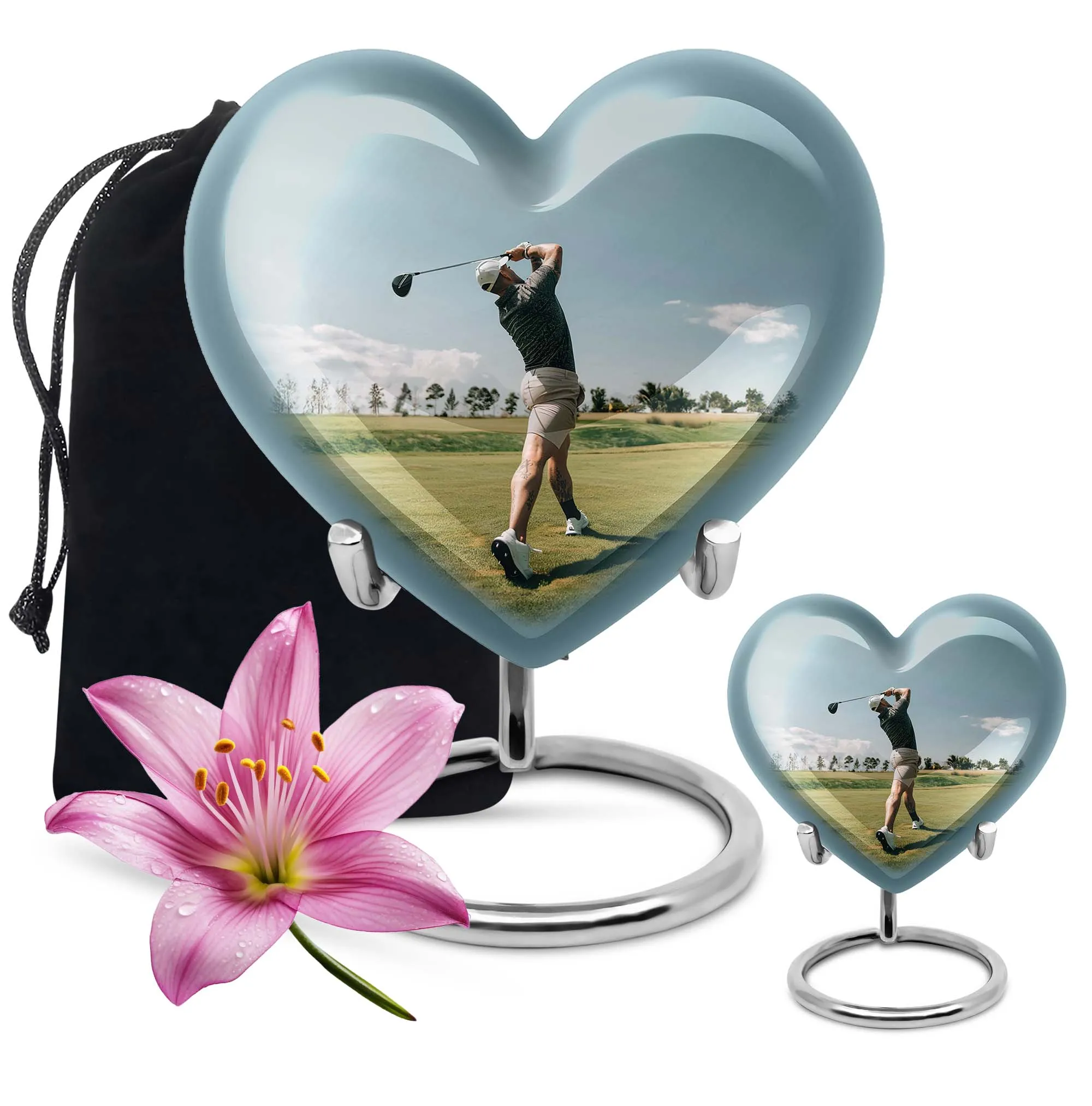 Golf Keepsake For Human Ashes Funeral, Ashes Cremation Urn