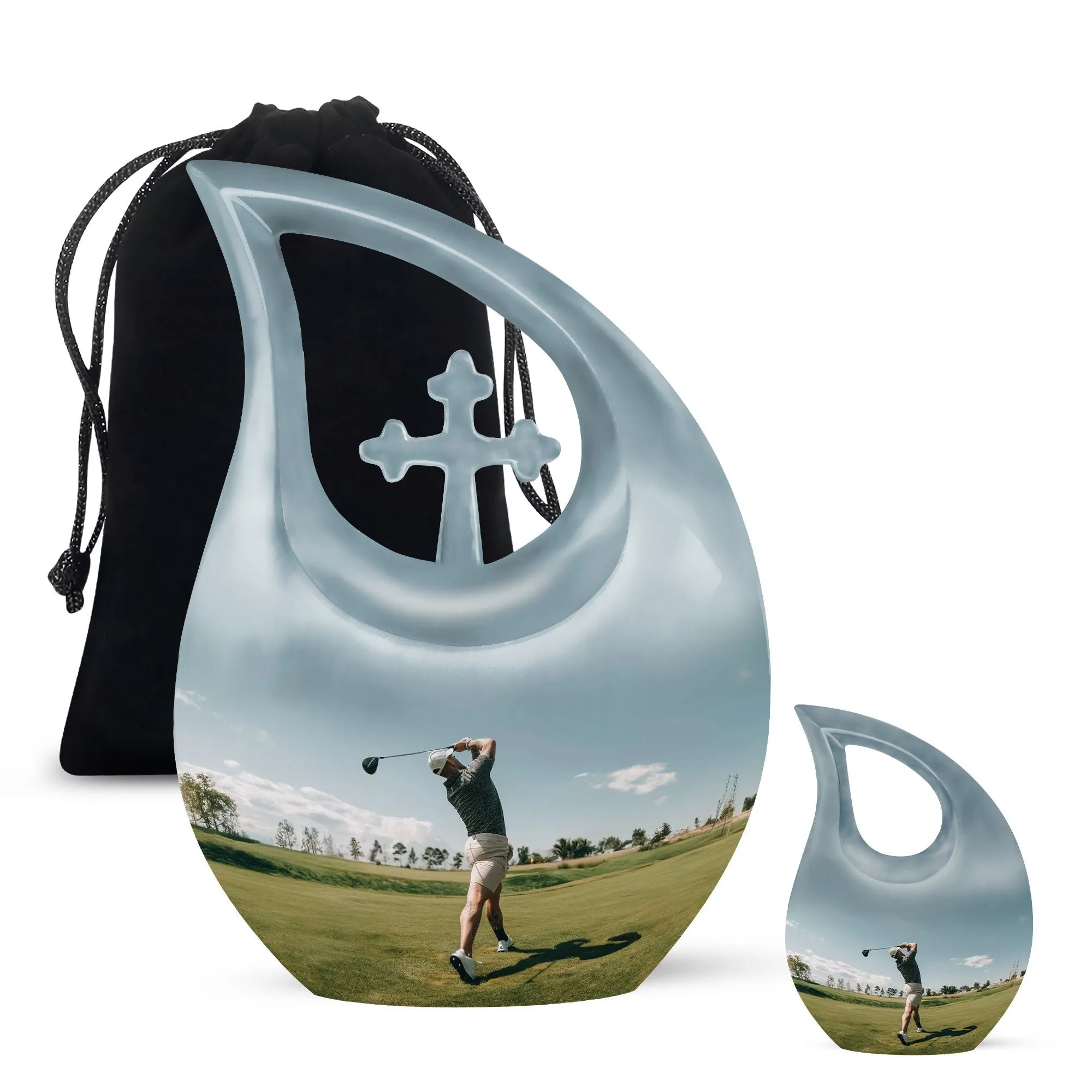 Golf Keepsake For Human Ashes Funeral, Ashes Cremation Urn
