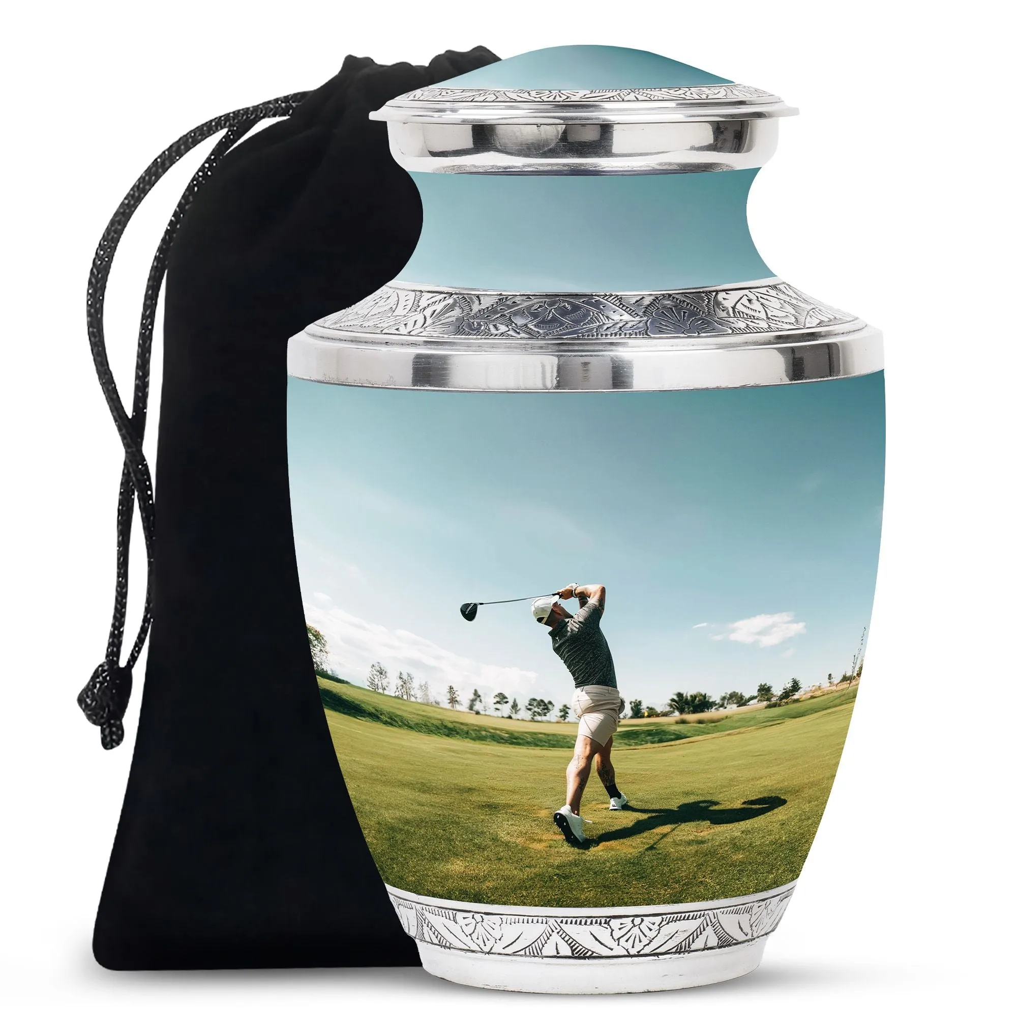 Golf Keepsake For Human Ashes Funeral, Ashes Cremation Urn