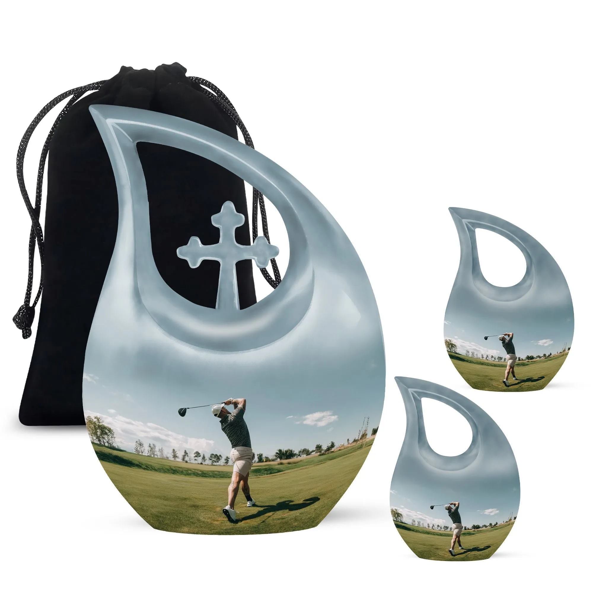 Golf Keepsake For Human Ashes Funeral, Ashes Cremation Urn