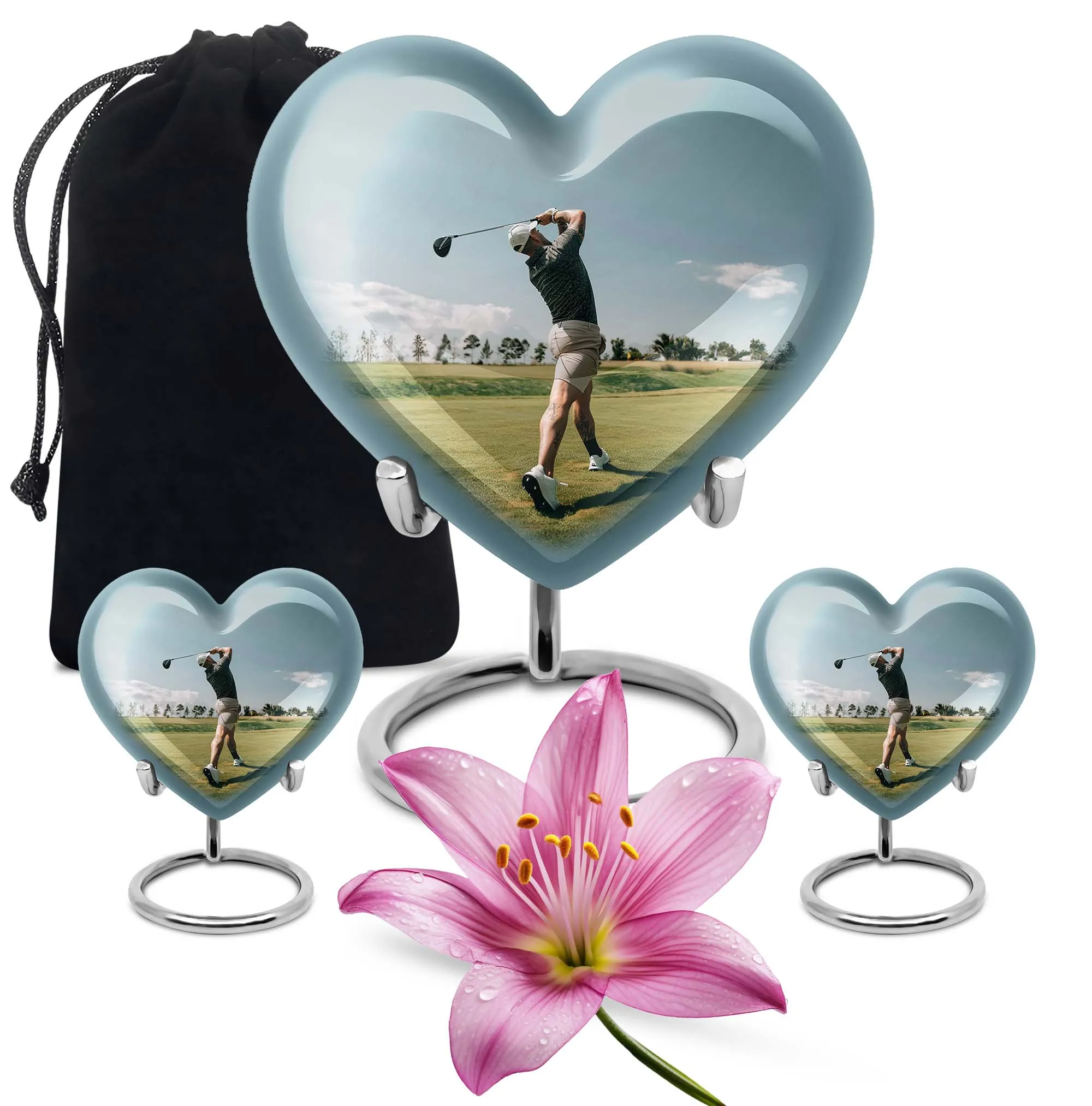 Golf Keepsake For Human Ashes Funeral, Ashes Cremation Urn
