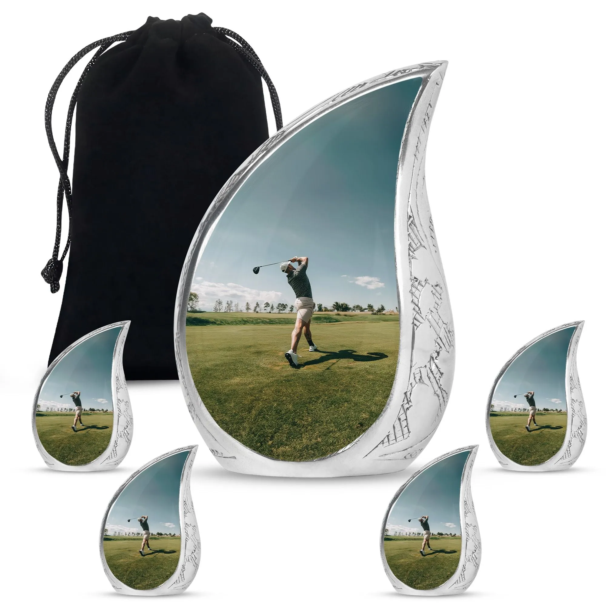 Golf Keepsake For Human Ashes Funeral, Ashes Cremation Urn