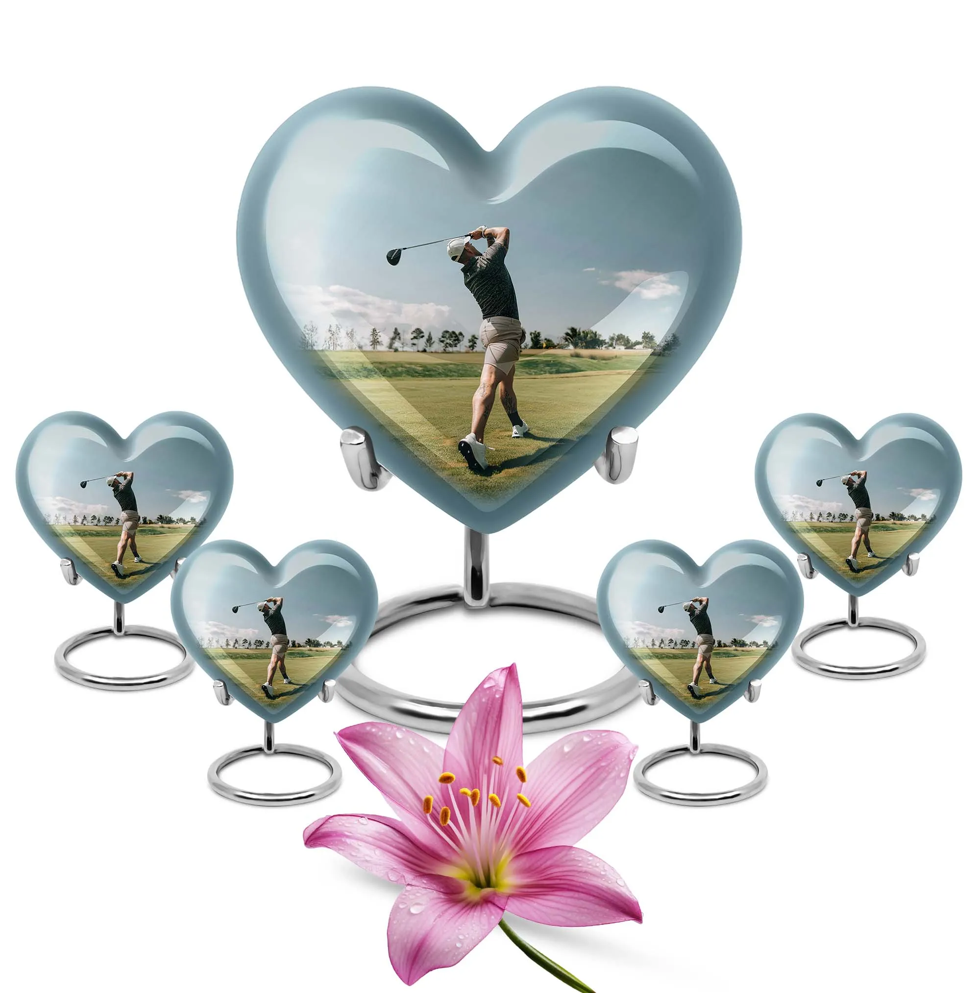 Golf Keepsake For Human Ashes Funeral, Ashes Cremation Urn