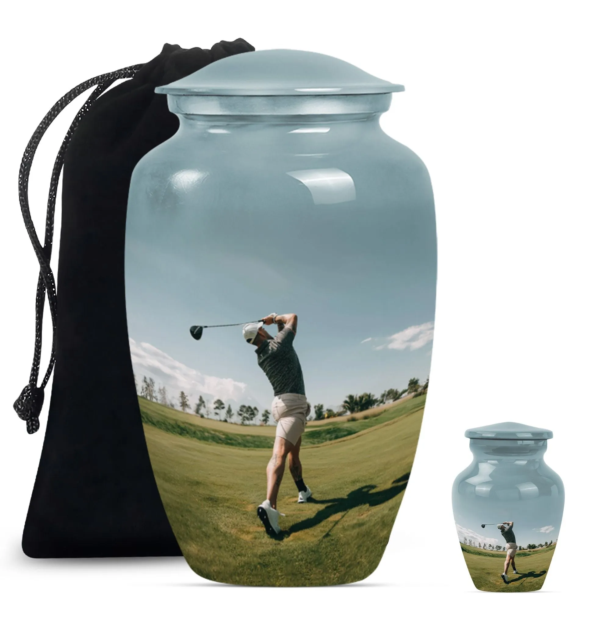 Golf Keepsake For Human Ashes Funeral, Ashes Cremation Urn