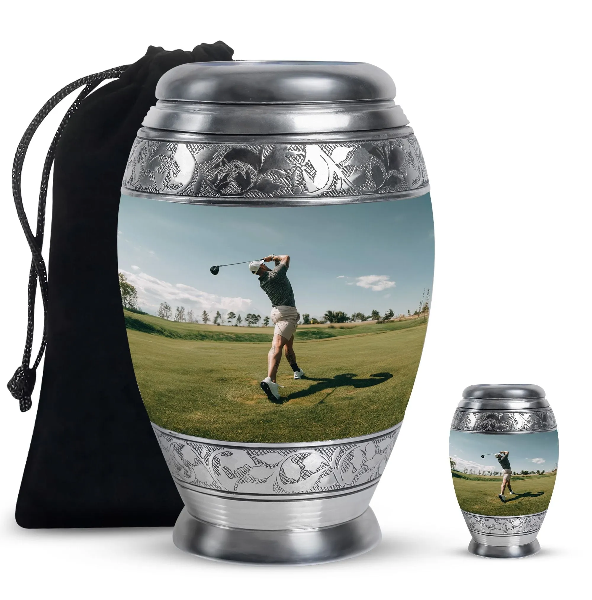 Golf Keepsake For Human Ashes Funeral, Ashes Cremation Urn