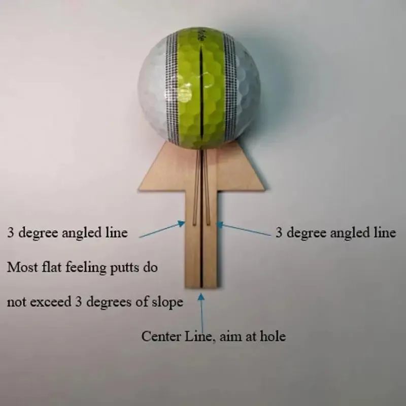Golf Marker For Balls Wooden Putter Tool For Golf Improvement Precision Putting Marker Ball Alignment Tool For Golfers Husband
