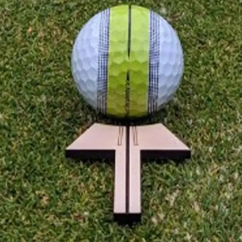 Golf Marker For Balls Wooden Putter Tool For Golf Improvement Precision Putting Marker Ball Alignment Tool For Golfers Husband