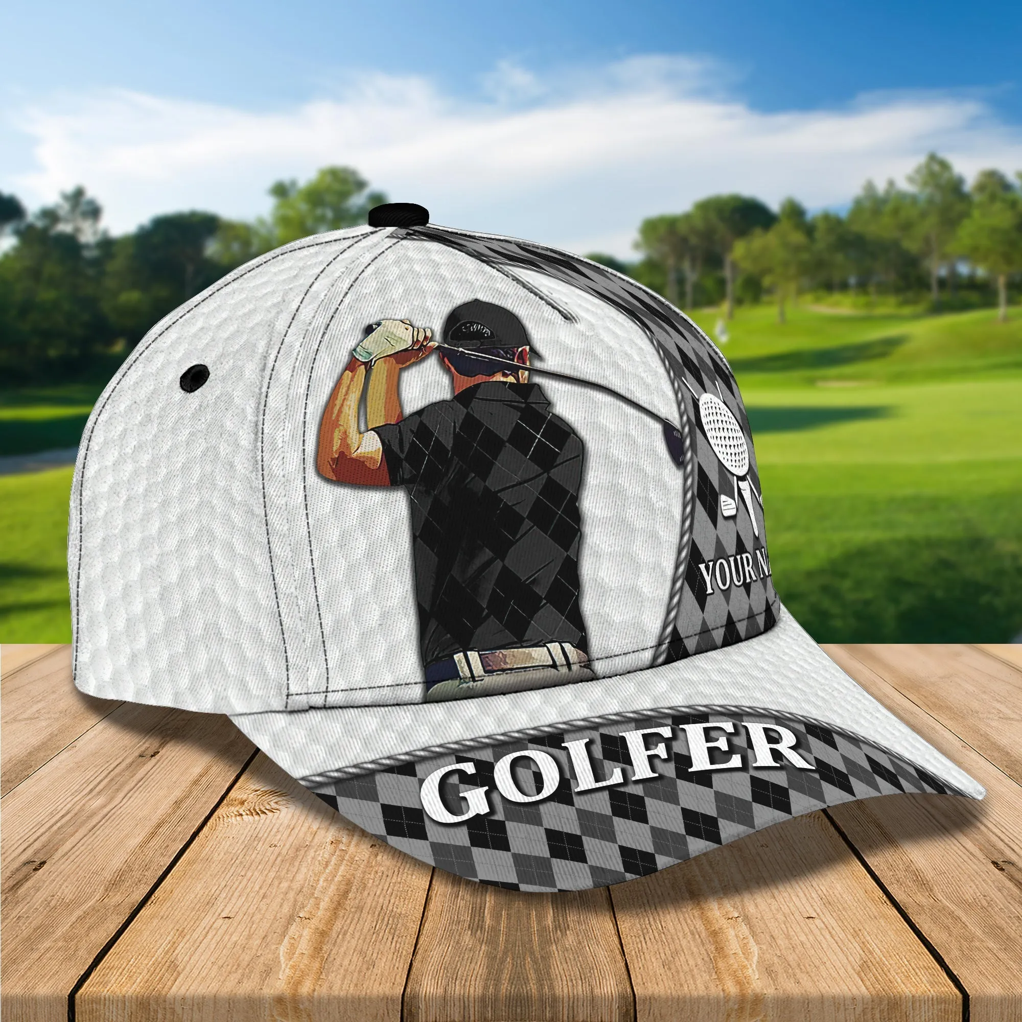 Golf - Personalized Name Cap - TD96-1095