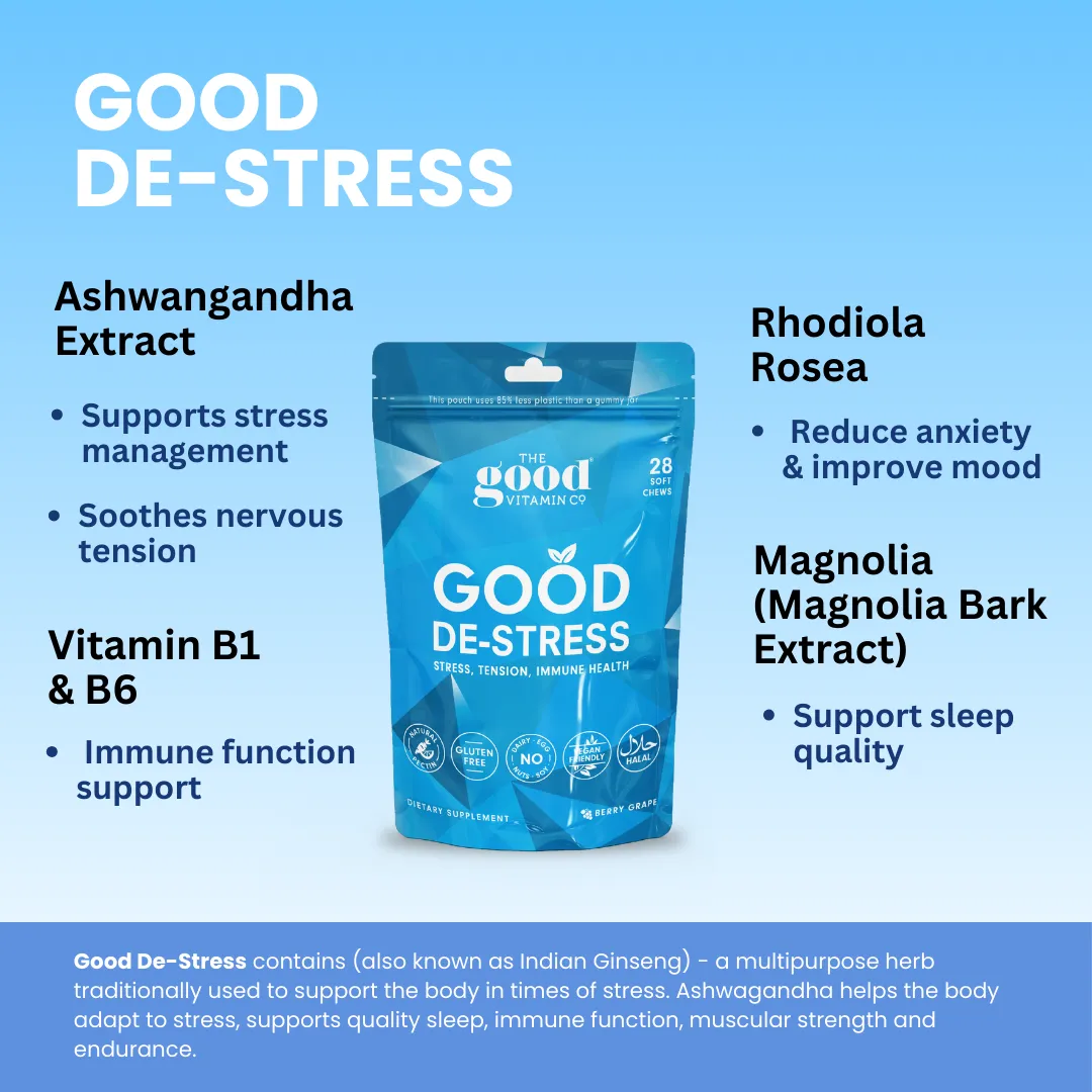 Good Vitamin Gummies Good De-Stress Pouch 28s