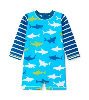 Great White Sharks Baby One-Piece Rashguard