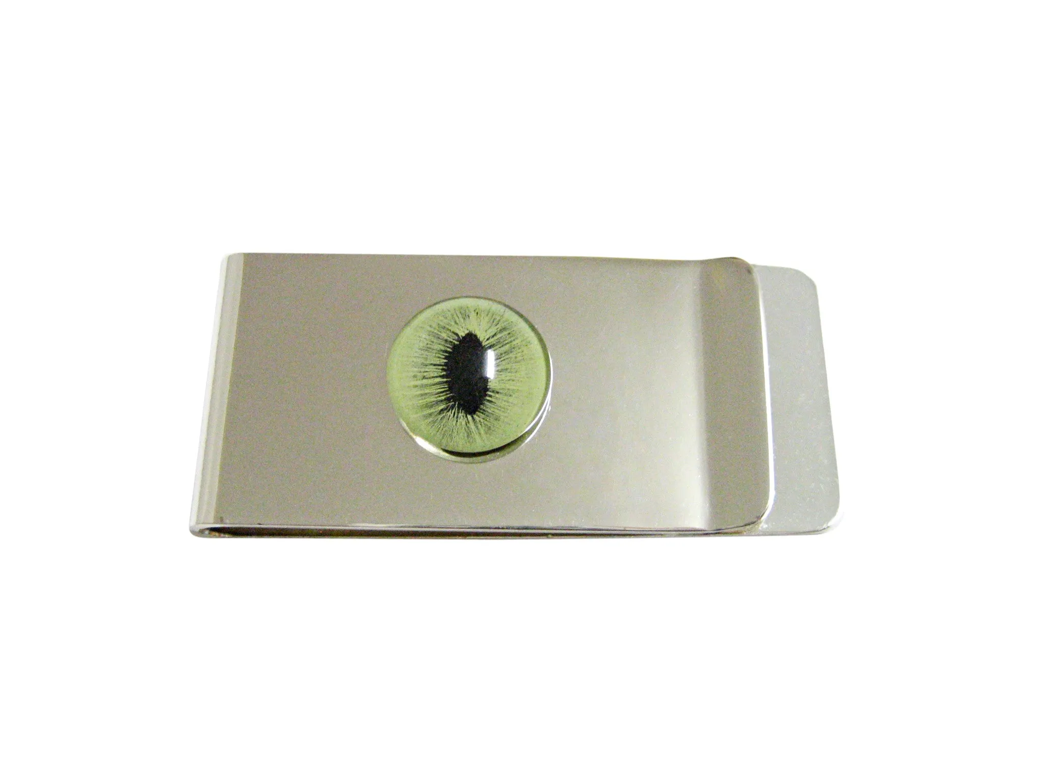 Green Cat Eye Design Money Clip