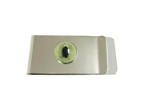 Green Cat Eye Design Money Clip