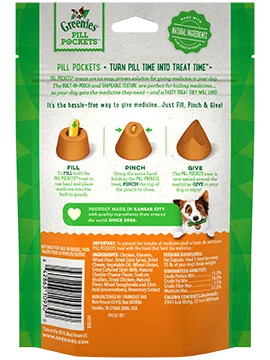 Greenies Pill Pockets Cheese Flavor Dog Dental Treats