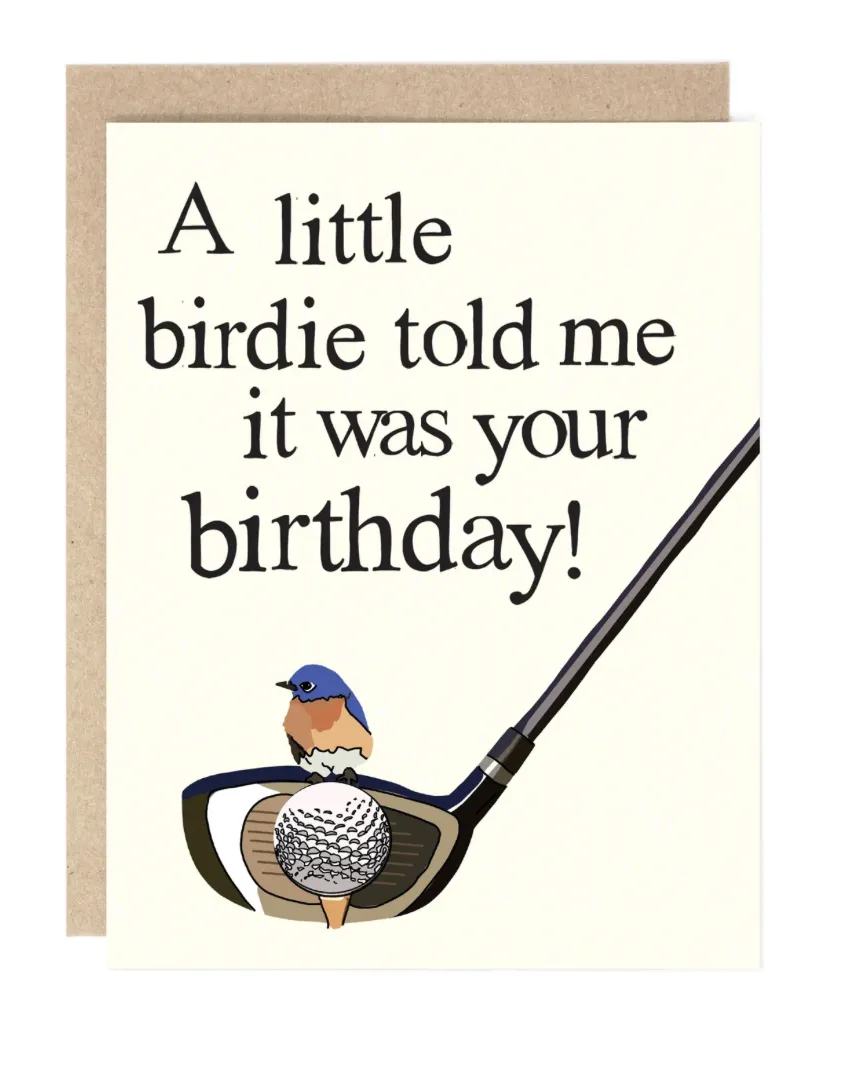 Greeting Card - A little birdie