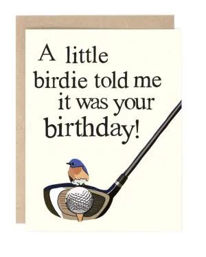 Greeting Card - A little birdie