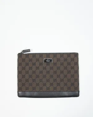 Gucci Brown GG Canvas Canvas Pouch