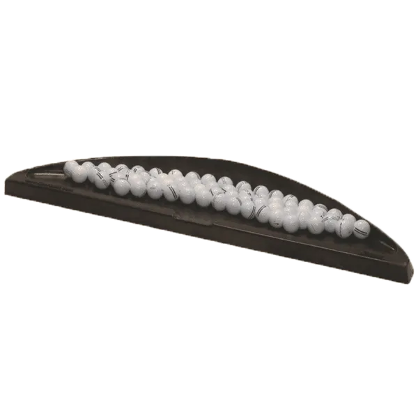Half-Moon Molded Rubber Ball Tray