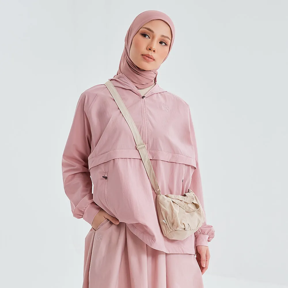 Half Zip Parka - Puce