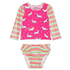 Hatley Rashguard Set - Prancing Unicorns