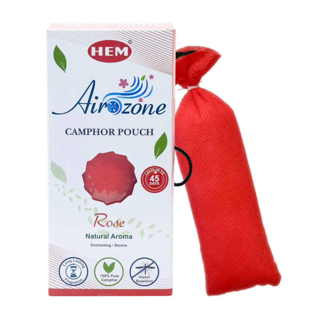 HEM Rose Camphor Pouch Pack of 2 (60g Each)