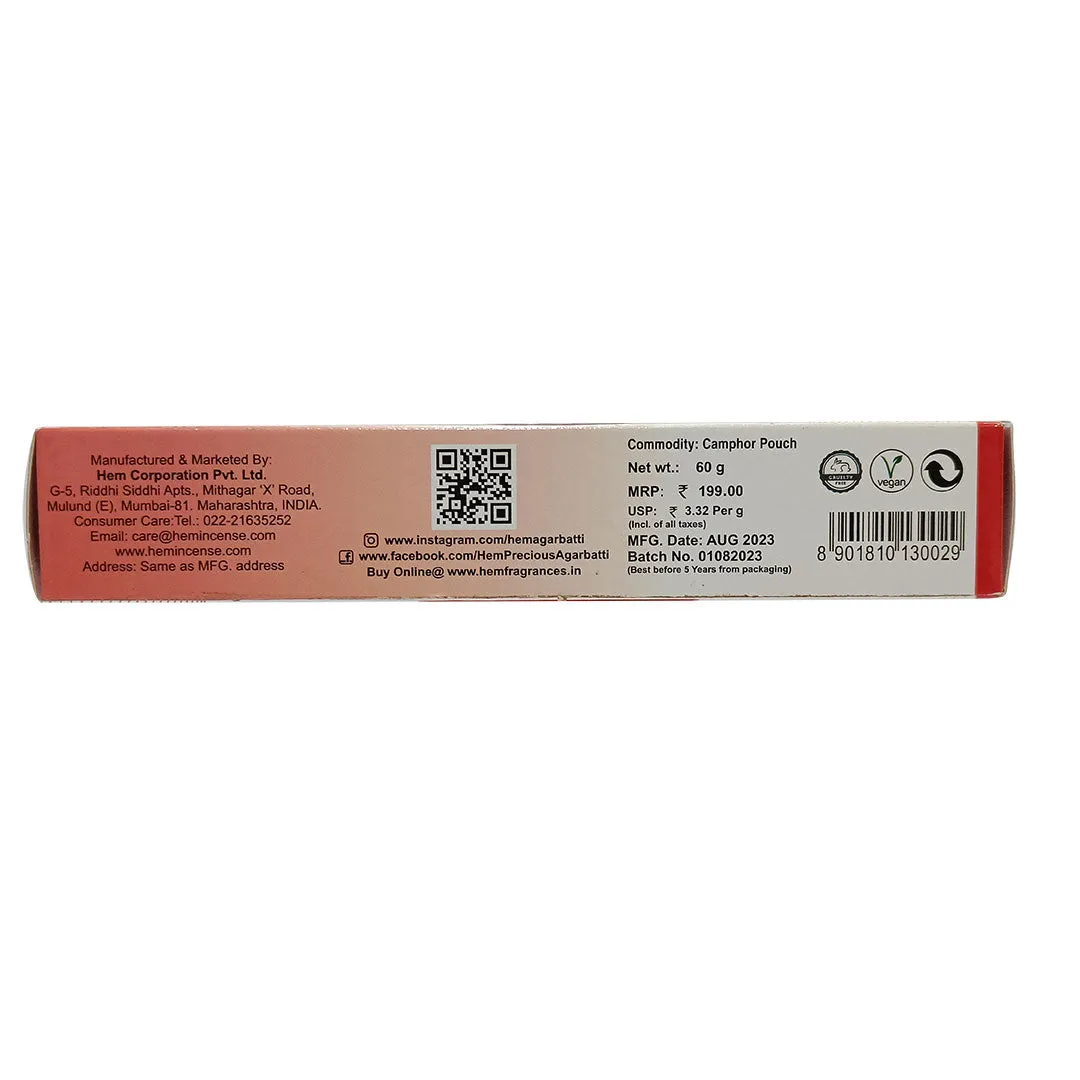 HEM Rose Camphor Pouch Pack of 2 (60g Each)